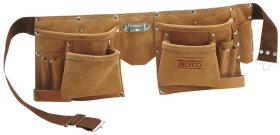 Alyco herramientas 196890 - BOLSA DOBLE DE CUERO PORTAHERRAMIENTAS 660X210MM