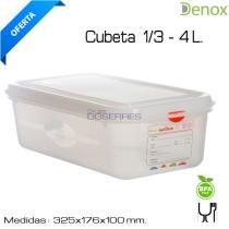 DENOX 12440 - GASTRONOX 1/3 H100 TRANSPARENTE