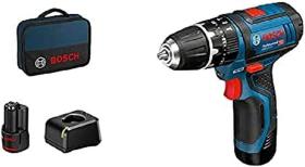 BOSCH 06019B690H - TALADRO C/PERCUSION GSB12V-15 +2 BAT.12V 2AH+ BOLSA+LINTERNA