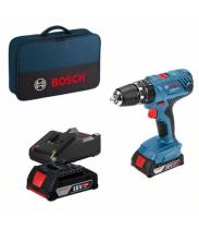 BOSCH 0615990K41 - ATORNILLADOR Y TALADRO PERCUTOR GSB 18V-21+2 BAT. 2AH+ BOLSA