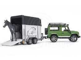 KRAMP AGRI U02592 - LAND ROVER DEFENDER TRANSPORTE EQUINO 02592 BRUDER