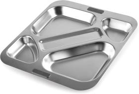 Lacor menaje y hogar 66957 - BANDEJA AUTOSERVICIO 5 CAVIDADES INOX18/10