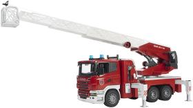 KRAMP AGRI U03590 - CAMION BOMBEROS SCANIA CON ESCALERA LUZ Y DEPOSITO AGUA 1:16