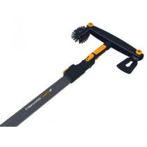 FISKARS - VOLPI F1001425 - KT LIMPIACANALONES + MANGO TELESCOPICO DE 2,4 - 4 METROS