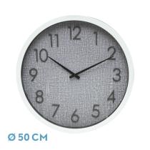 FABRILAMP ILUMINACION 220815001 - RELOJ DE PARED HIGUERON BLANCO /GRIS 50X50X2