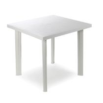 EDM 75312 - MESA CUADRADA COLOR BLANCO 80X75X72CM