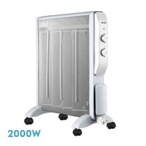 FABRILAMP ILUMINACION 202012074 - RADIADOR DE MICA ABRIGO 2000W 4ELEMENTOS BLANCO/PLATA 2POTEN